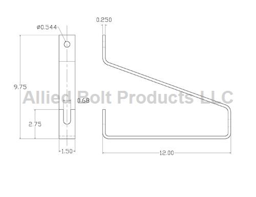 12" AERIAL SUPPORT BRACKET